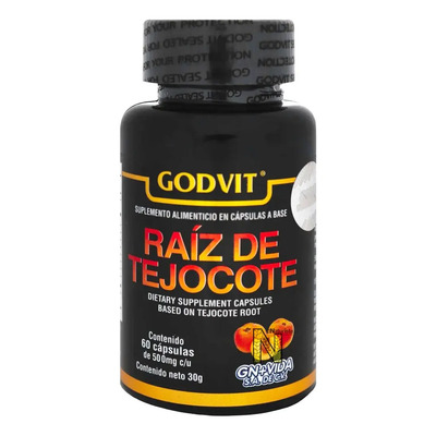 Raiz De Tejocote (60 Caps) Godvit Gn+vida Sin Sabor | Envío gratis
