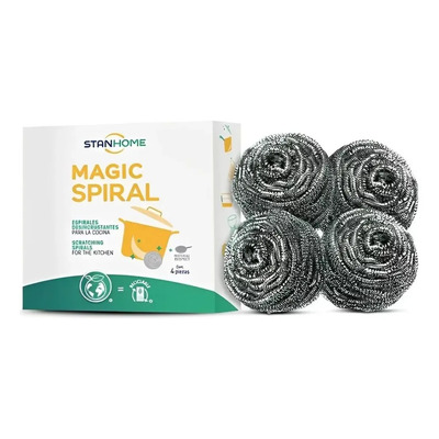 Pack 4 Fibras Espirales Magicas De Stanhome Para Cocina | MercadoLibre