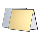Reflector De Luz Para Fotografía, Tablero A4 Oro Plata