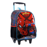 Mochila Carrinho Infantil 16 Marvel Homem Aranha Azul Xeryus