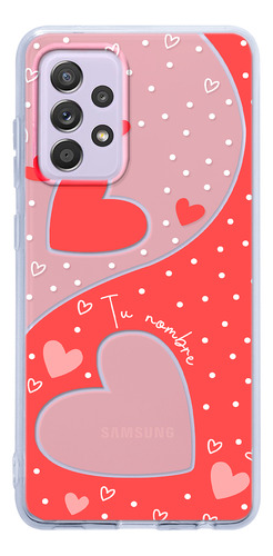 Funda Para Galaxy Para Mujer Corazones Con Tu Nombre