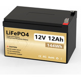 Batería De Fosfato De Hierro De Litio Lifepo4 De 12v 12ah,