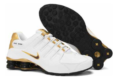 Nike Shox Nz Original White And Gold 8 Usa 26 Cm