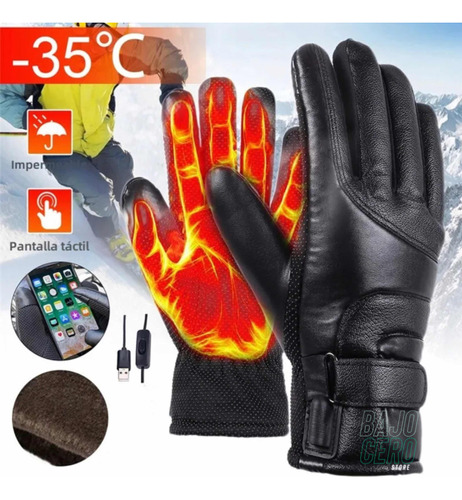 Guantes Térmicos Calefaccionados Invierno Abrigo Moto Bcs