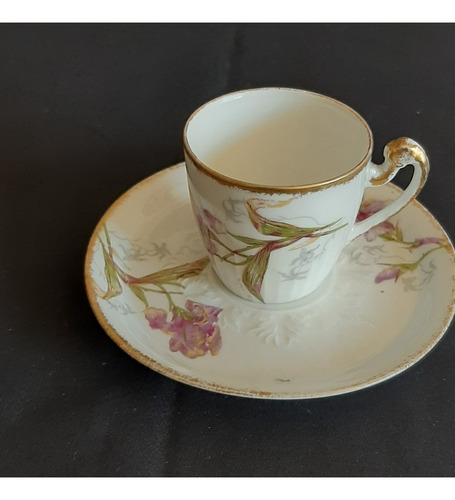 Taza Cafe Antigua Porcelana Limoges Gath Y Chaves - C3