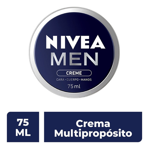 Crema Humectante Nivea Men Cara Cuerpo Manos 75 Ml