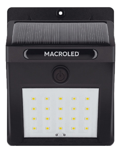 Reflector Led Solar De Pared Macroled 1.5w C/fotocelula