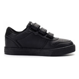 Zapatillas Atomik Colegial Princeton Abrojo Puntera Cuero 