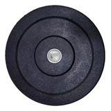 Disco Bumper De 10 Kg Caucho 50mm Gimnasio Olímpico Fitnesas Color Negro