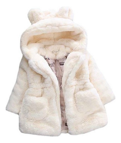 Chaquetas For Niños Y Niñas, Forro Polar Con Capucha, Oreja