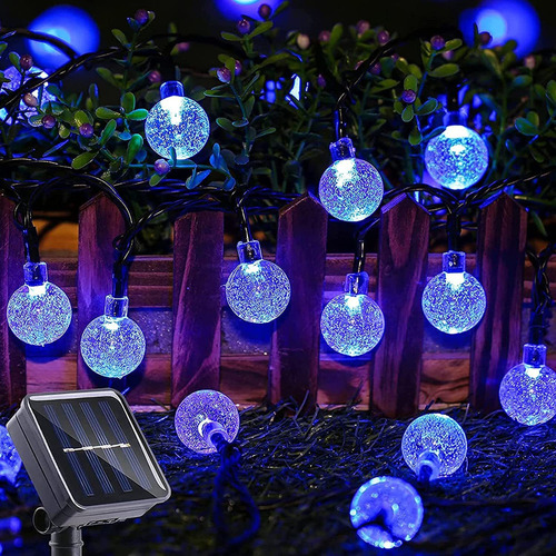 Luz Solar Navidad Serie 50led Decoración 7m