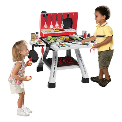 Juguete De Barbacoa Parrilla Asador Bbq Cocinita Niños 41pzs | Meses sin interés