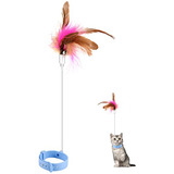 Savita Cat Teaser Wand Toy, Cat Teasing Wand Collar Silicona