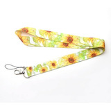 Lanyard Girasol Flor Cinta Colgante Portacredencial