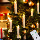 Cimetech - 12 Paquetes De 12 Velas De Navidad Con Luz Blanca