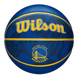 Bola De Basquete Nba Team Tiedye Gs Warriors Wilson #7 Cor Azul