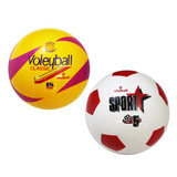 Balones Viniball Combo Pelotas Fútbol Y Voleybol