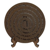 Mandala Oração Pai Nosso 10cm Decoração Mdf - 10 Unidades