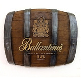 Barril Horizontal Decorativo - Ballantines Whisky