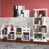 Librería Esm 218 Blanca - Bento Furniture