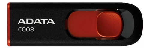 Pendrive 64gb Adata C008 Usb Negro/rojo Classic