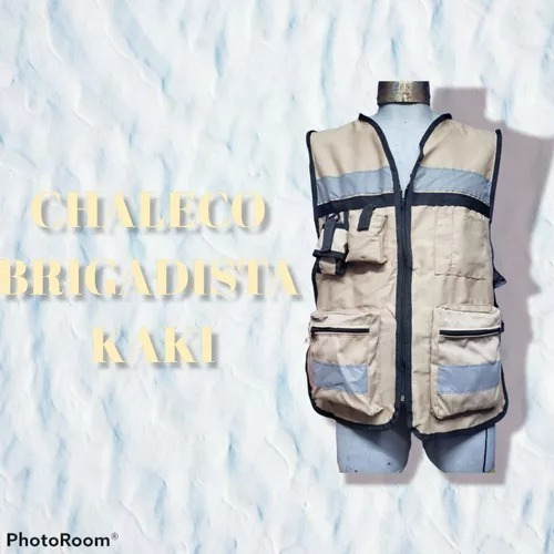 Chaleco Brigadista Gabardina Con Reflejantes