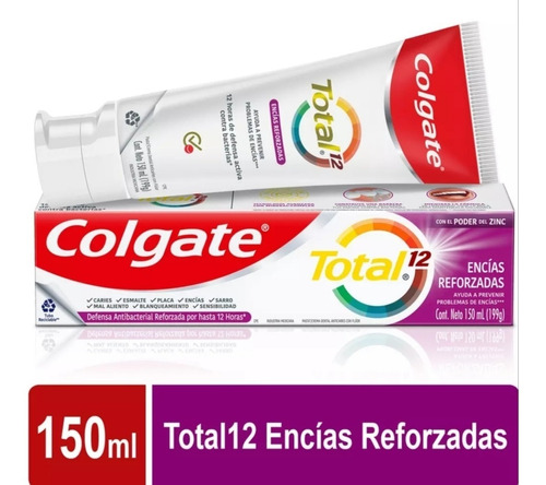 Pasta Dental Colgate Total 12 Encías Reforzadas 199 Grs