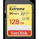 Memoria Sd Sandisk Extreme 128gb 90mn/s Profesional Apta 4k