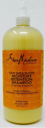 Shea Moisture Champú De Manteca De Karité Cruda Con Algas Ma