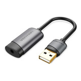 Adaptador Tarjeta Sonido Externo Usb Audio Microfono Vention