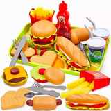 Set Hamburguesa Comida Juguetes Accesorios Cocina Alimentos