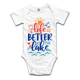Doqoseshy Life Is Better At The Lake Baby Climbing Onesie 1.