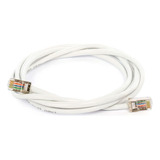 Cabo De Rede Blindado Cat5e Com Rj45 Branco - 3 Metros