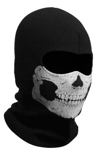 Mascarilla Facial Completa Negra Pasamontañas Ghosts Skull C