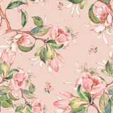 Adesivo De Parede Floral Rosa Lavável Sala Quarto Rolo 3m