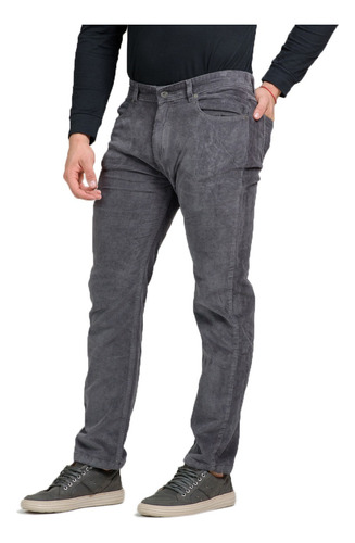 Pantalon Corderoy Slim Fit Moda Hombre Mistral 55031