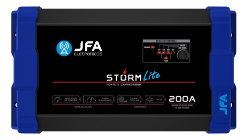 Fonte Carregador Automotivo Jfa 200a Storm Lite Mono 220v