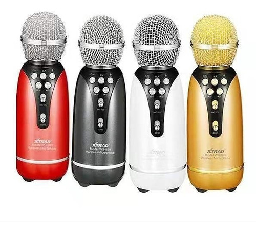 Microfone Bluetooth Karaoke Sem Fio Usb Muda A Voz Ws-899