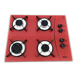 Fogão Cooktop Gás D&d Metal Ce04 Vermelho 110v/220v