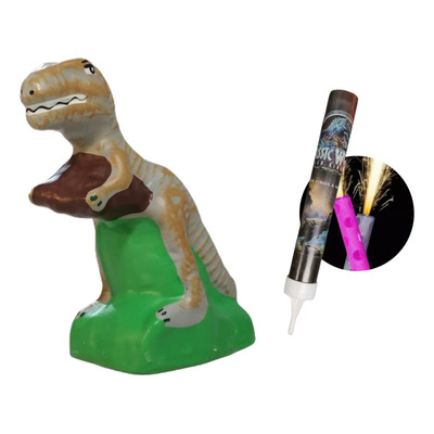 Vela Pastel Cumpleaños Jurassic World Con Chispera   | MercadoLibre