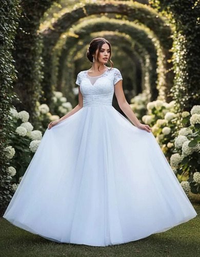 Vestido Noiva Longo Simples Branco Casamento Grife Velasco | Frete grátis
