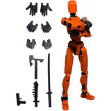 Lucky Dummy T13 Figure, Robot Multiarticulado Impreso 3d01