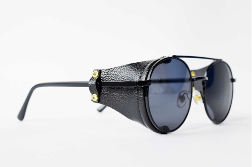 Gafas Cyberpunk Hipster Steampunk Vintage Negro