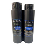 Shampoo Matizador Azul + Balsamo Matizador Azul Bienok