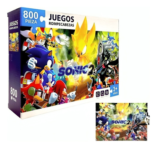 Rompecabezas Sonic Adventure 800 Piezas Videojuegos Sega