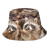 Sombrero De Cubo De Mapache, Sombrero De Cubo De Animal Boni