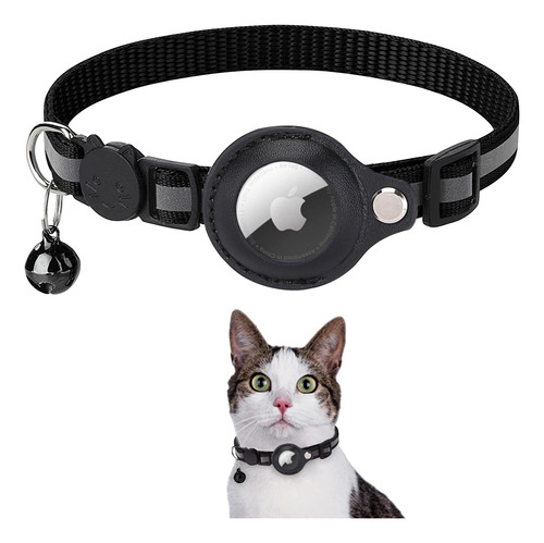 Collar Para Gatos Rastreable Con Airtag Regulable Reflectivo