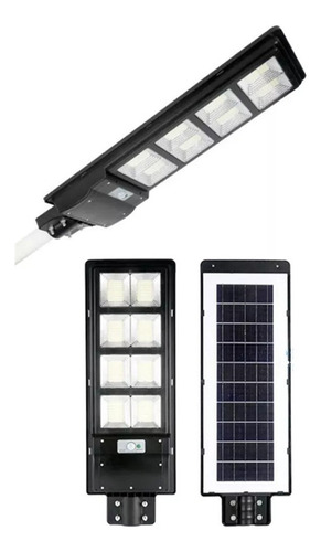 Foco Solar Led Exterior Lupa Luminaria + Poste Y Sensor 300w