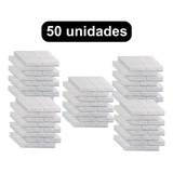 50 Placas - Papel N/adesivo Envelopamento Imita Tijolo Cor Branco