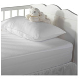 Protector De Colchón Impermeable Cuna De Bebe Ultrafit 95x140cm Tencel Premium Anti Acaros Hipoalergenico  Color Blanco